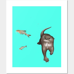 Spotted Necked Otter Posters and Art